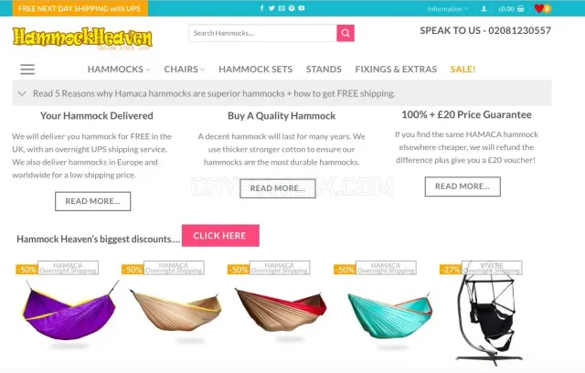 Hammock Heaven website