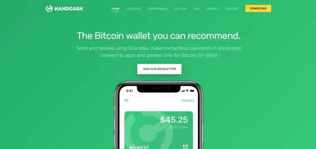 HandCash website
