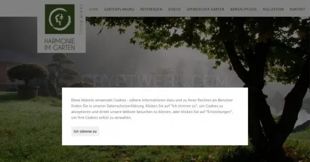 Harmonie im Garten website
