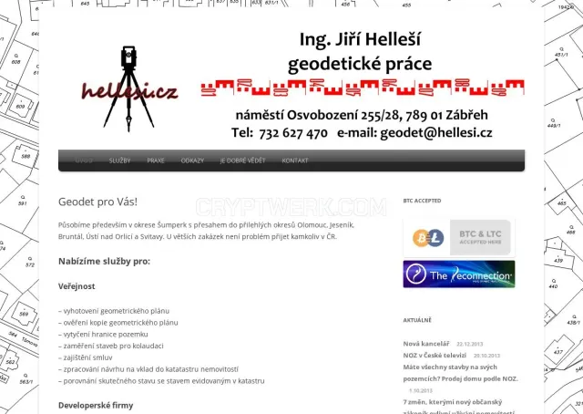 Hellesi.cz website