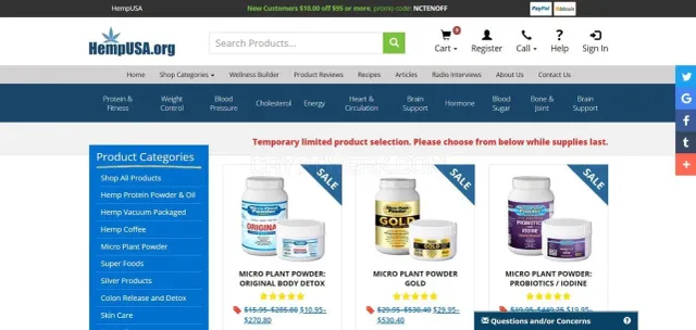 HempUSA website