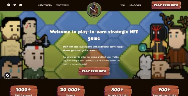 Heroes Battle Arena website