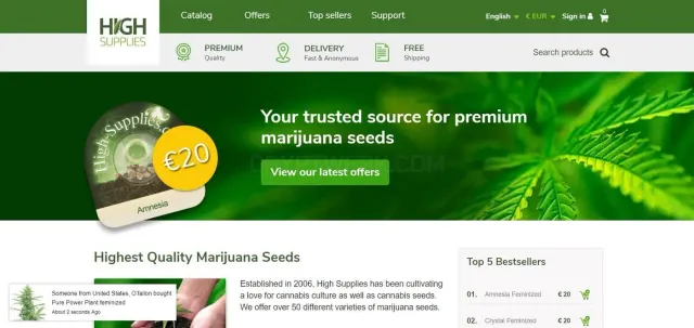High Supplies website