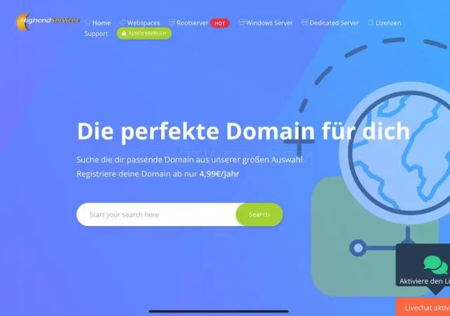 Highend-services.eu website