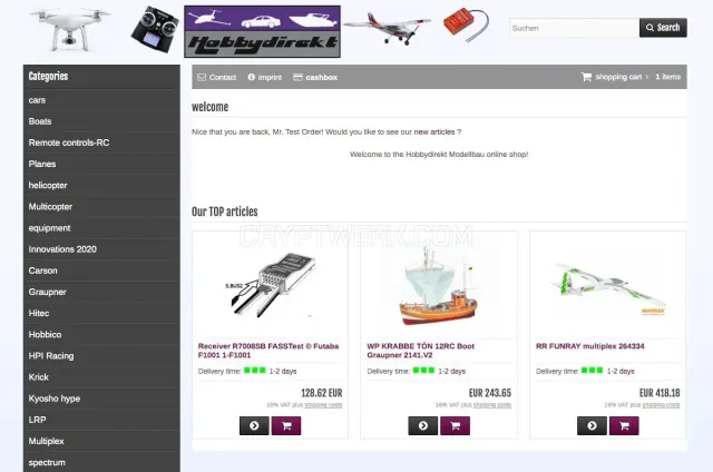 Hobbydirekt.de website