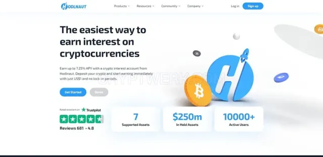Hodlnaut website