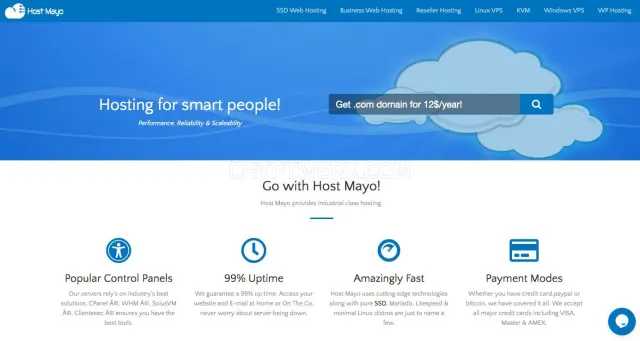 Host Mayo website