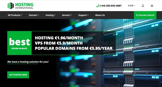 Hosting.international website