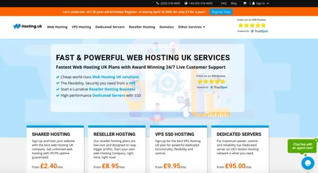 Hosting.uk website