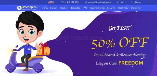 Hostripples.com website