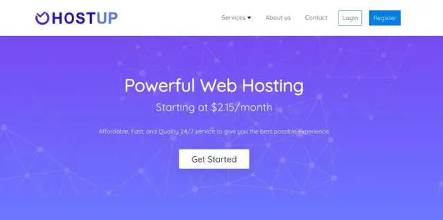 HostUp website