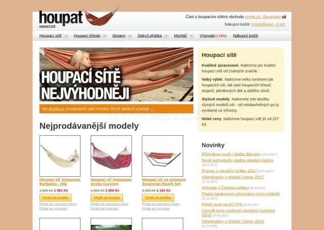Houpat.cz website