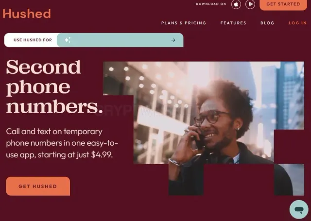 Hushed website