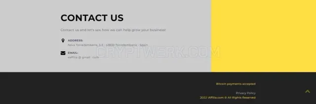 iAffilia website