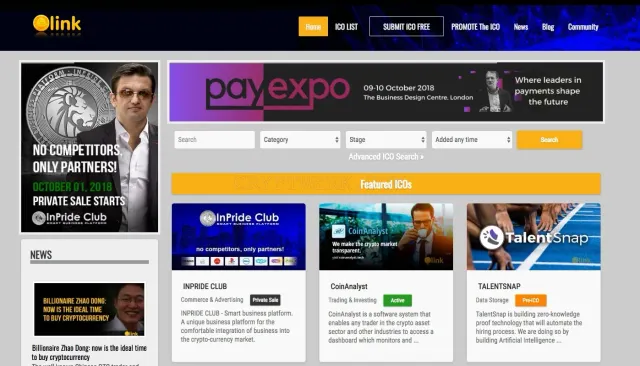 ICOlink website