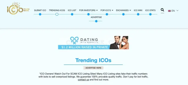 Icotokennews.com website