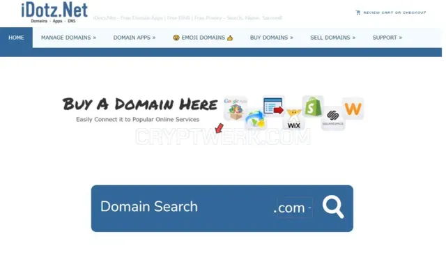 iDotz website