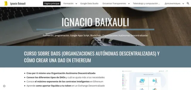 Ignacio Baixauli website