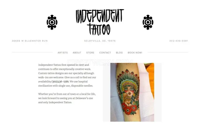 Independent Tattoo Inc. website