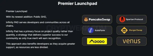 Infinity Pad website