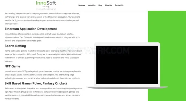 Innosoft Group website