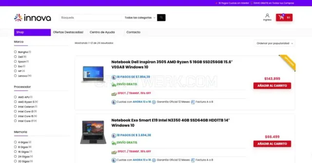 Innova Litoral SRL website