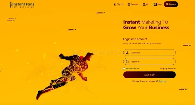 Instant-Fans.com website