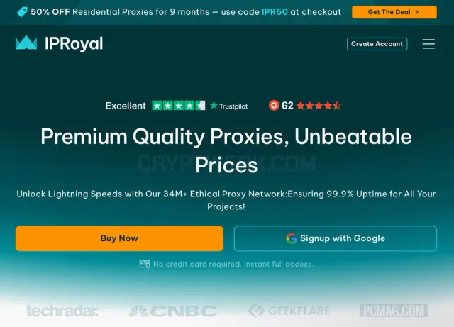 IPRoyal website