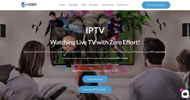 IPTV Palace website