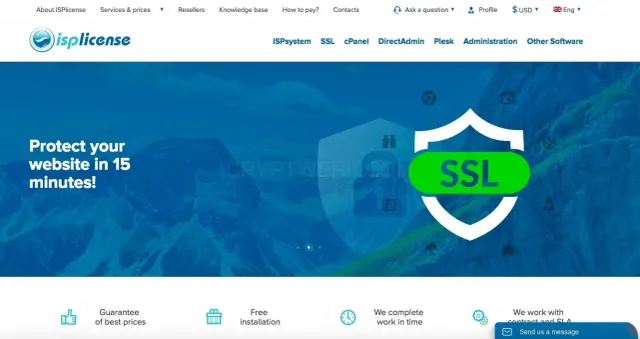 ISPlicense website