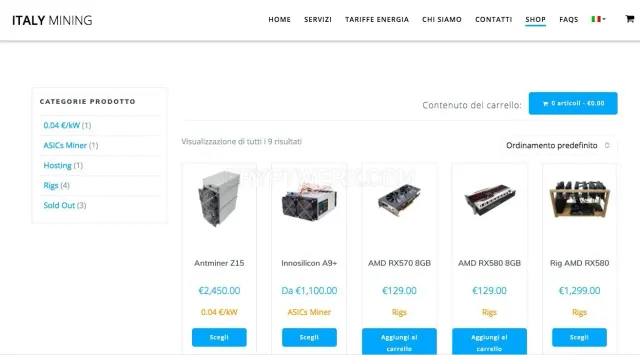 Italymining.eu website