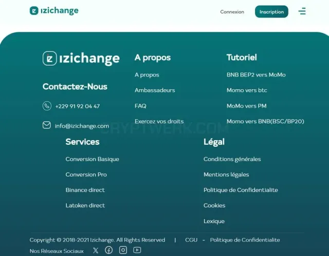 IZICHANGE website