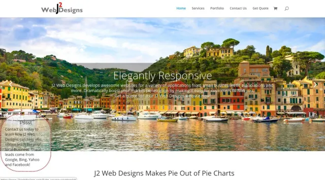 J2 Web Designs website