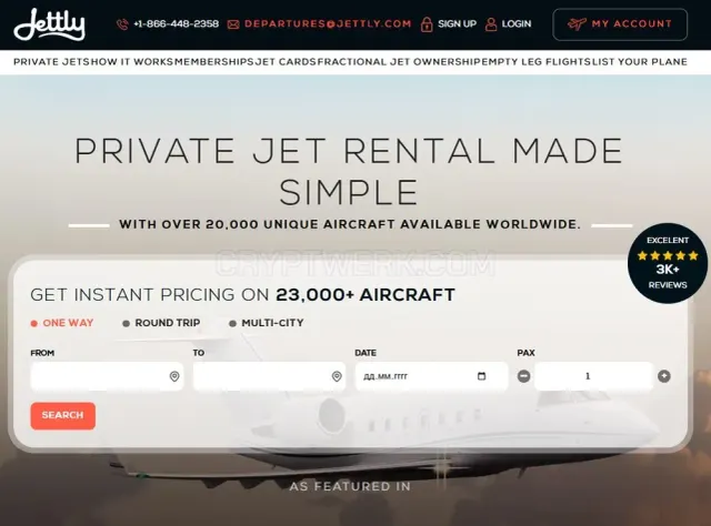 Jettly website