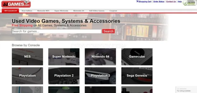 JJGames website