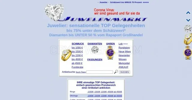 Juwelenmarkt.de website