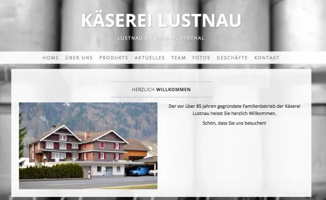 Käserei Lustnau website