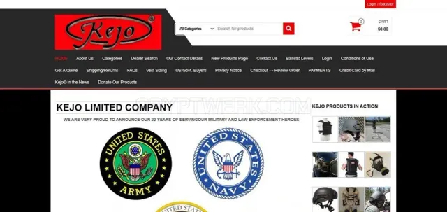 Kejo Limited Company website