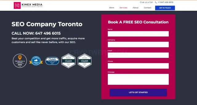 Kinex Media website