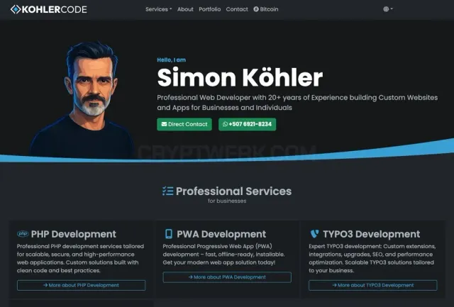 KOHLERCODE website