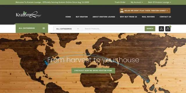 Kratom Lounge website