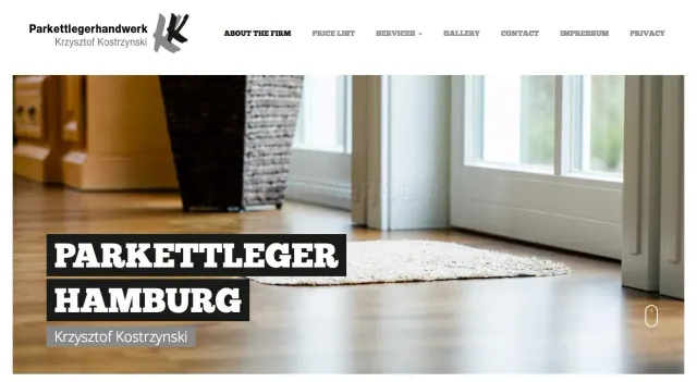 Parkettlegerhandwerk website