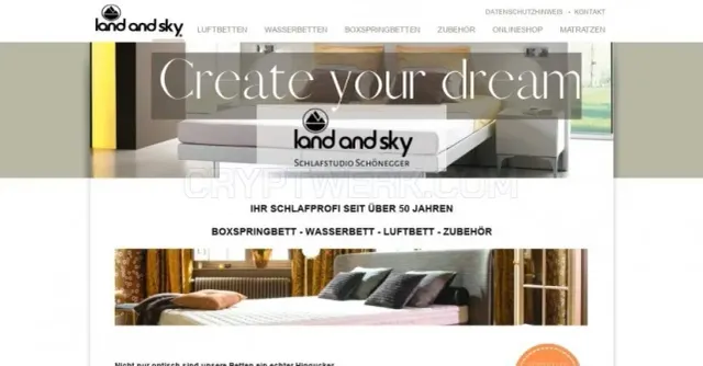 LandandSky website