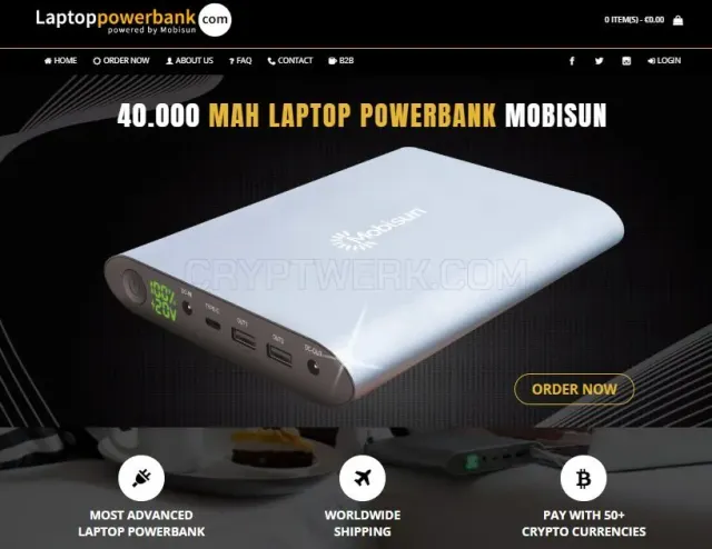 Laptoppowerbank.com website