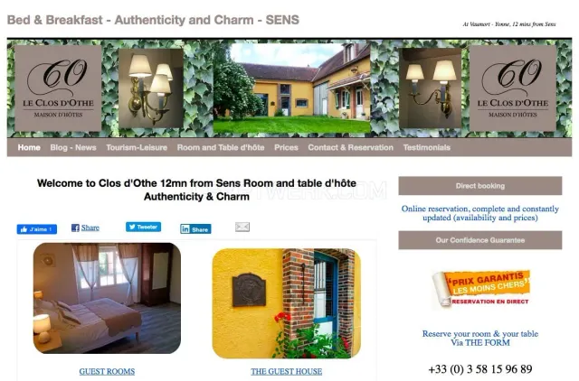 Le Clos D'Othe website