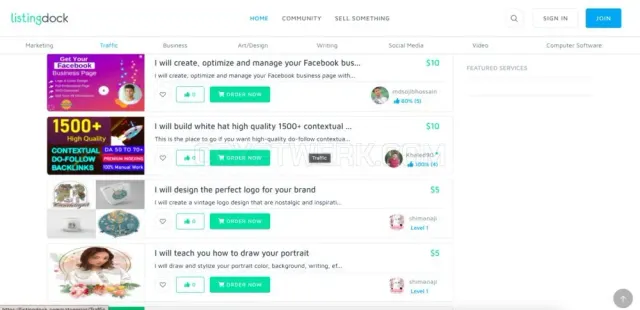ListingDock website