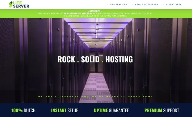 Liteserver.nl website