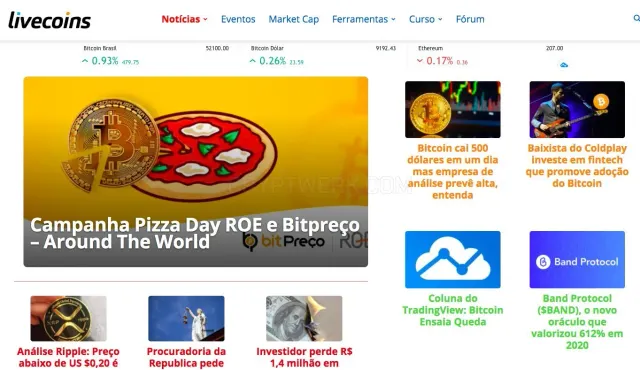 Livecoins website