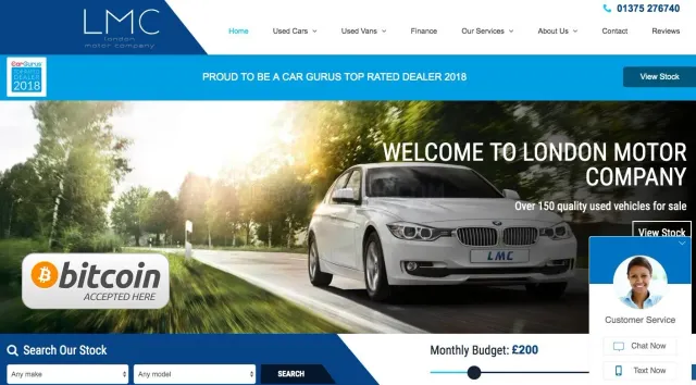 LMC – London Motor Company website