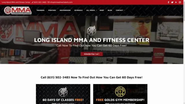 Long Island MMA Training Center website